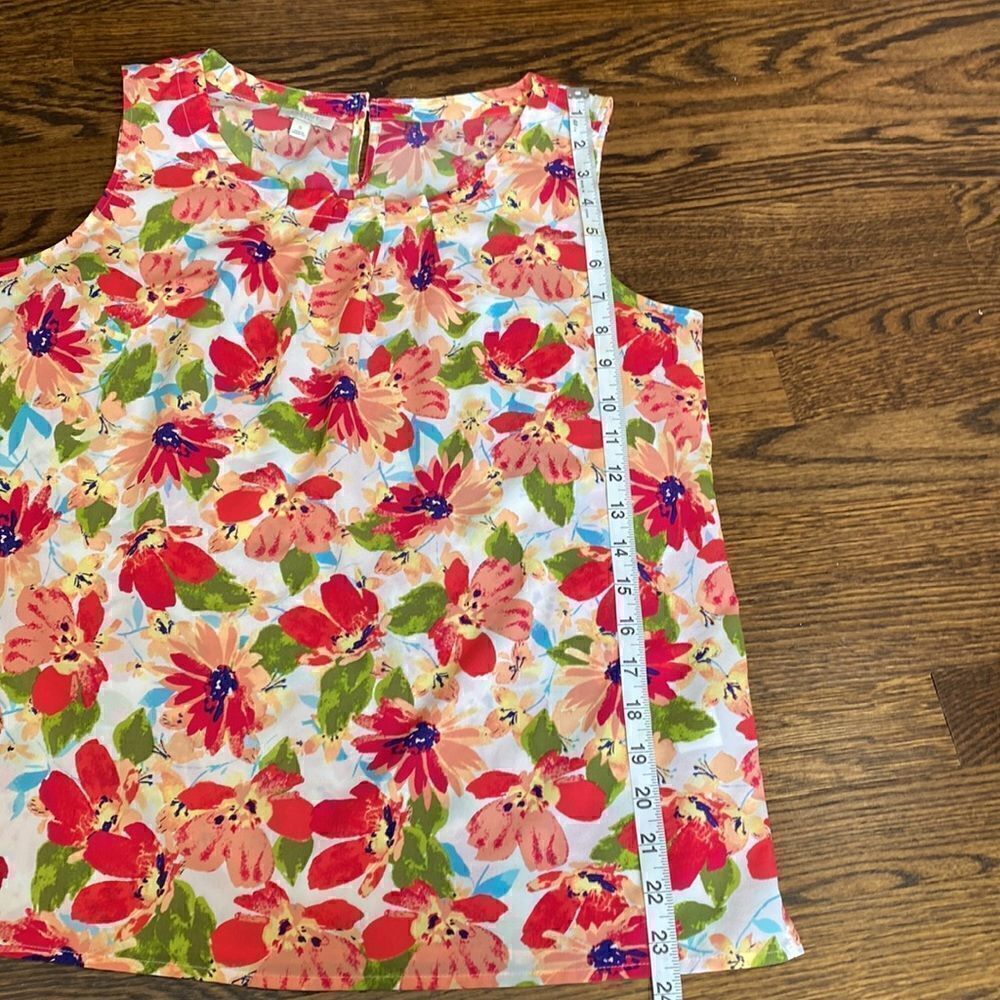 Talbots Pink Floral Tank - Size Small - Picture 5 of 9